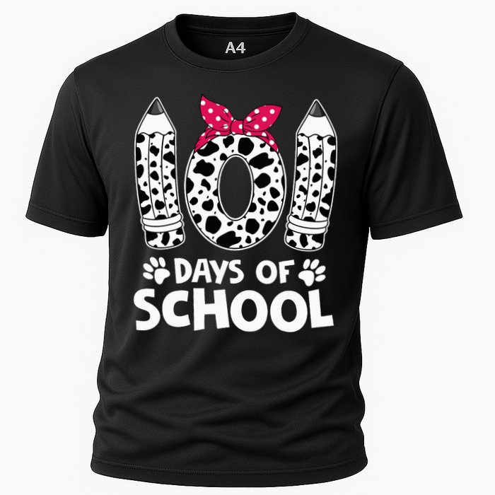 Happy 101 Days Of School Funny Student Teacher Gifts Cooling Performance Crew T-Shirt