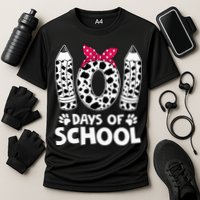Happy 101 Days Of School Funny Student Teacher Gifts Cooling Performance Crew T-Shirt
