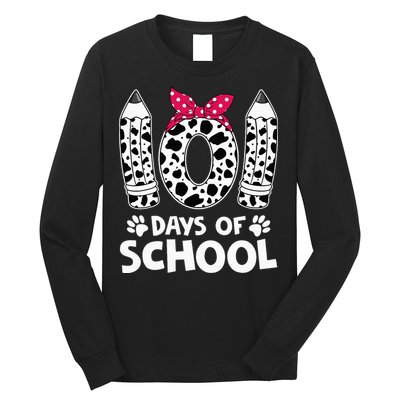 Happy 101 Days Of School Funny Student Teacher Gifts Long Sleeve Shirt