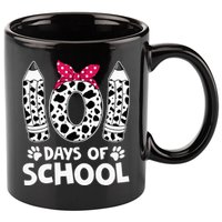 Happy 101 Days Of School Funny Student Teacher Gifts 11oz C Handle Ceramic Mug