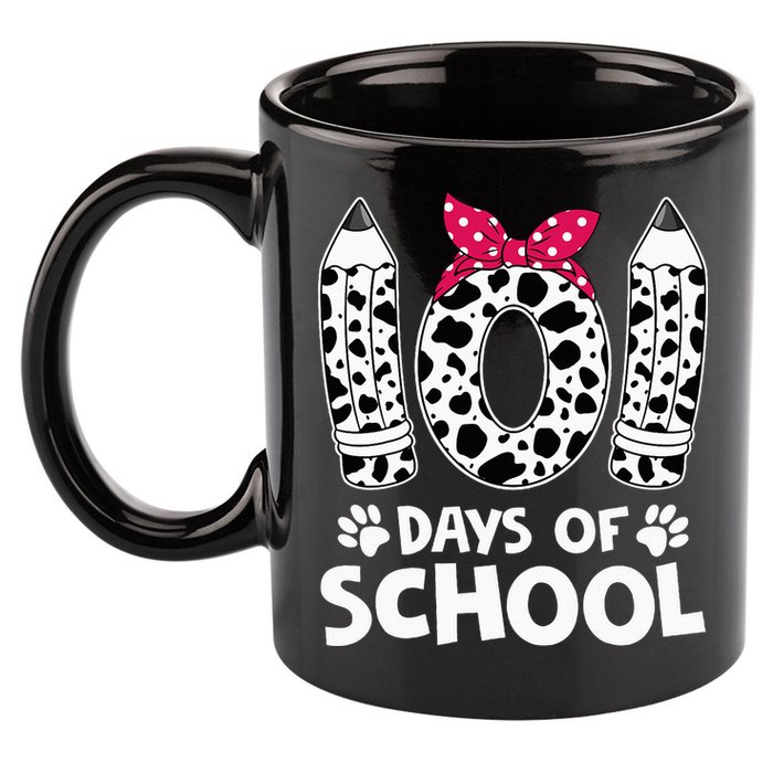 Happy 101 Days Of School Funny Student Teacher Gifts 11oz C Handle Ceramic Mug