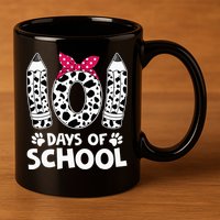 Happy 101 Days Of School Funny Student Teacher Gifts 11oz C Handle Ceramic Mug