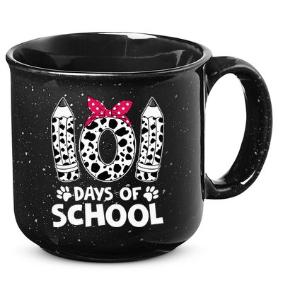 Happy 101 Days Of School Funny Student Teacher Gifts 15oz Campfire Ceramic Mug