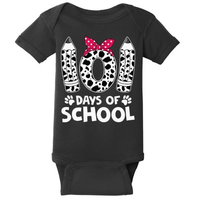 Happy 101 Days Of School Funny Student Teacher Gifts Baby Bodysuit