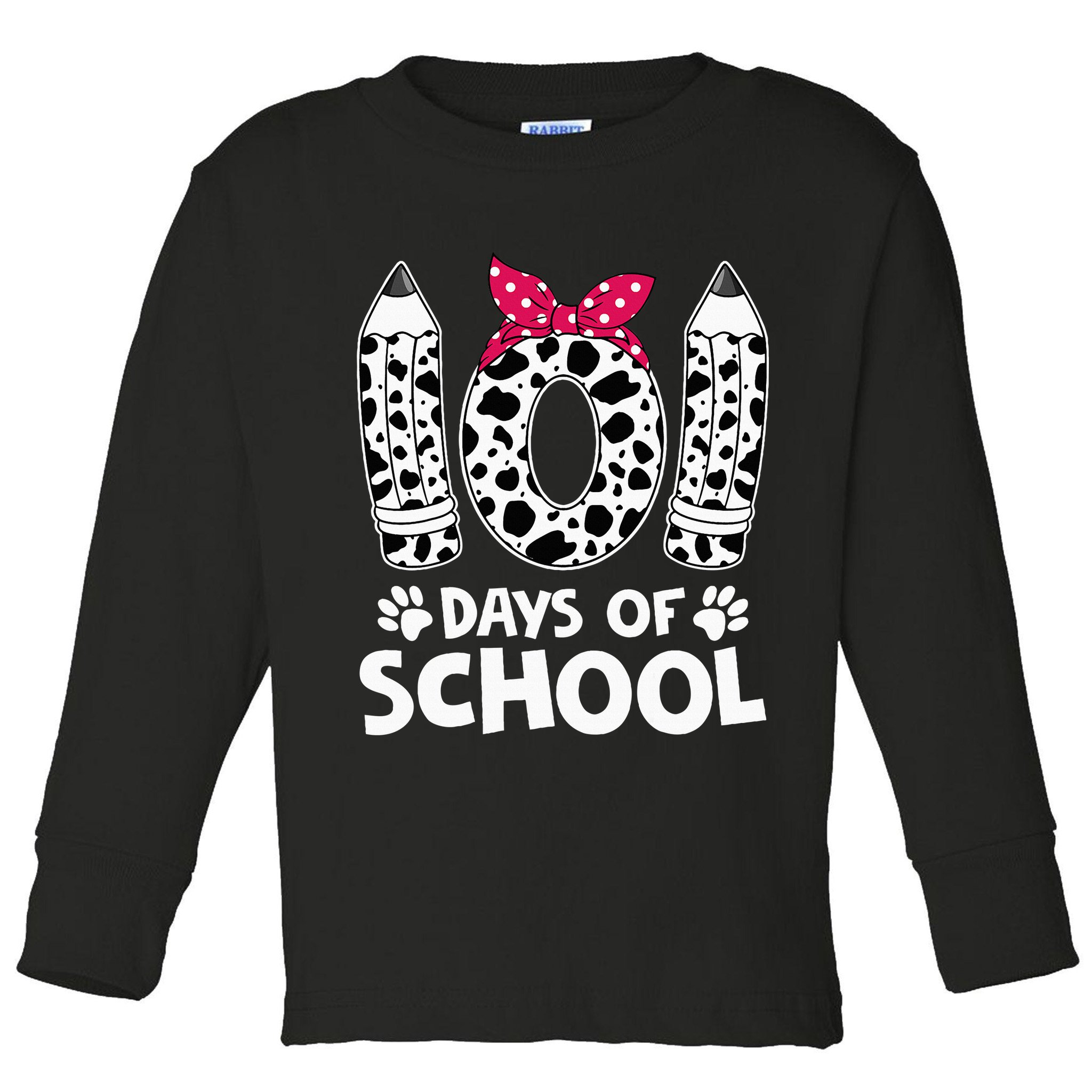 Happy 101 Days Of School Funny Student Teacher Gifts Toddler Long Sleeve Shirt