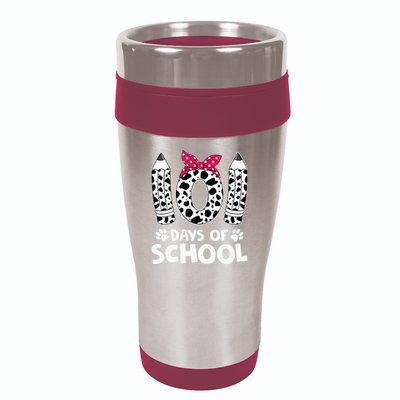 Happy 101 Days Of School Funny Student Teacher Gifts 16oz Travel Tumbler