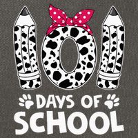 Happy 101 Days Of School Funny Student Teacher Gifts Cotton Canvas Backpack