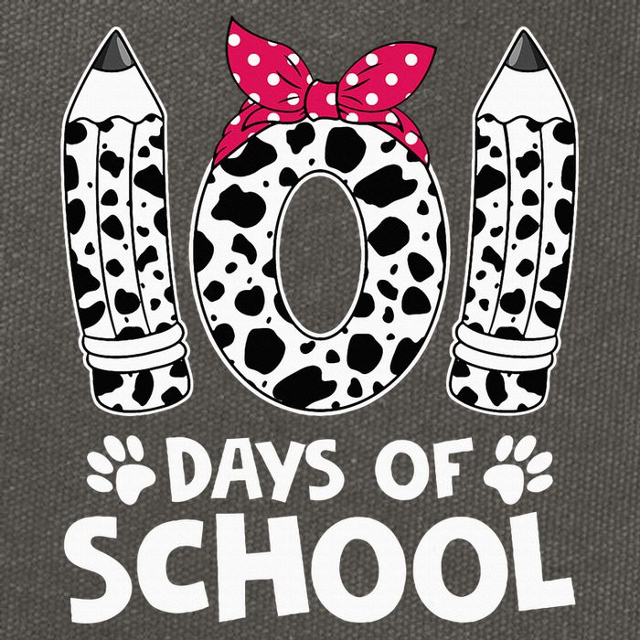 Happy 101 Days Of School Funny Student Teacher Gifts Cotton Canvas Backpack