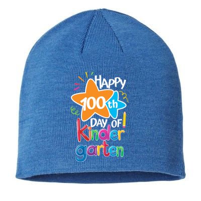 Happy 100th Day Of Kindergarten For Teacher And Student Gift Sustainable Beanie