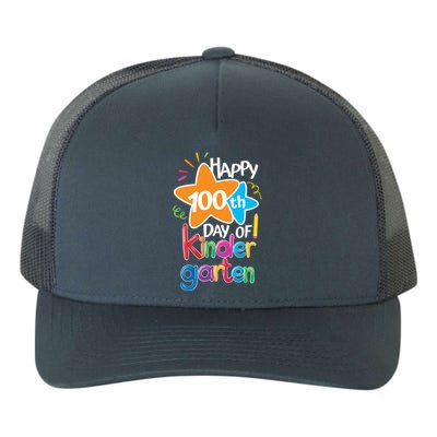 Happy 100th Day Of Kindergarten For Teacher And Student Gift Yupoong Adult 5-Panel Trucker Hat