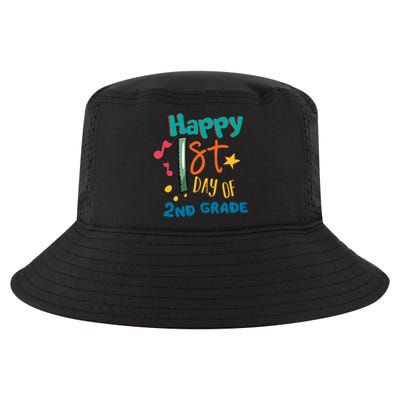 Happy 1st Day Of 2nd Grade Back To School Cool Comfort Performance Bucket Hat