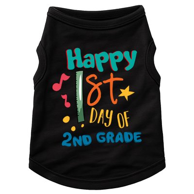 Happy 1st Day Of 2nd Grade Back To School Doggie Tank