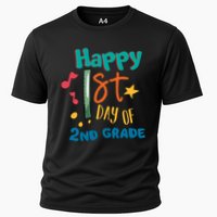 Happy 1st Day Of 2nd Grade Back To School Cooling Performance Crew T-Shirt