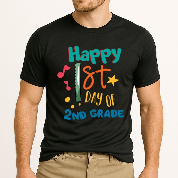 Happy 1st Day Of 2nd Grade Back To School Cooling Performance Crew T-Shirt