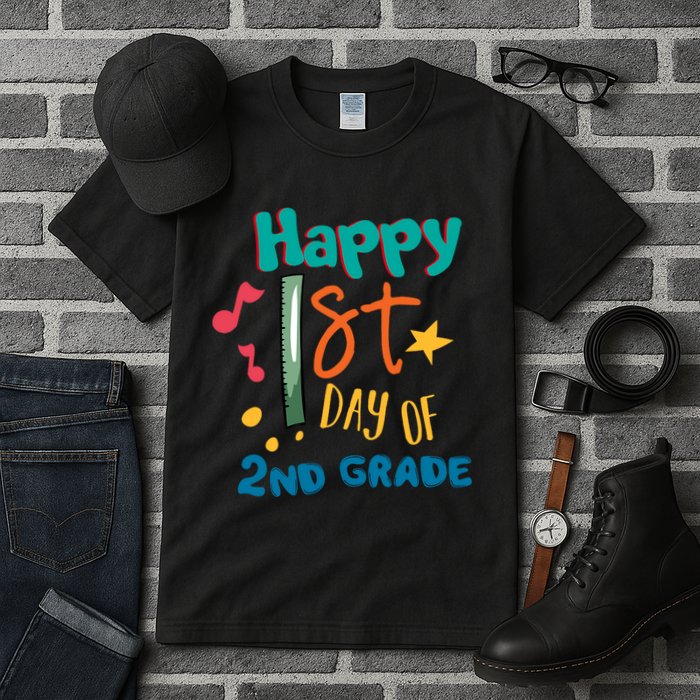 Happy 1st Day Of 2nd Grade Back To School Tall T-Shirt