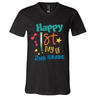 Happy 1st Day Of 2nd Grade Back To School V-Neck T-Shirt