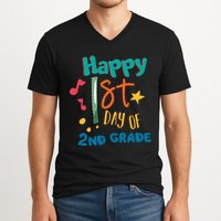 Happy 1st Day Of 2nd Grade Back To School V-Neck T-Shirt
