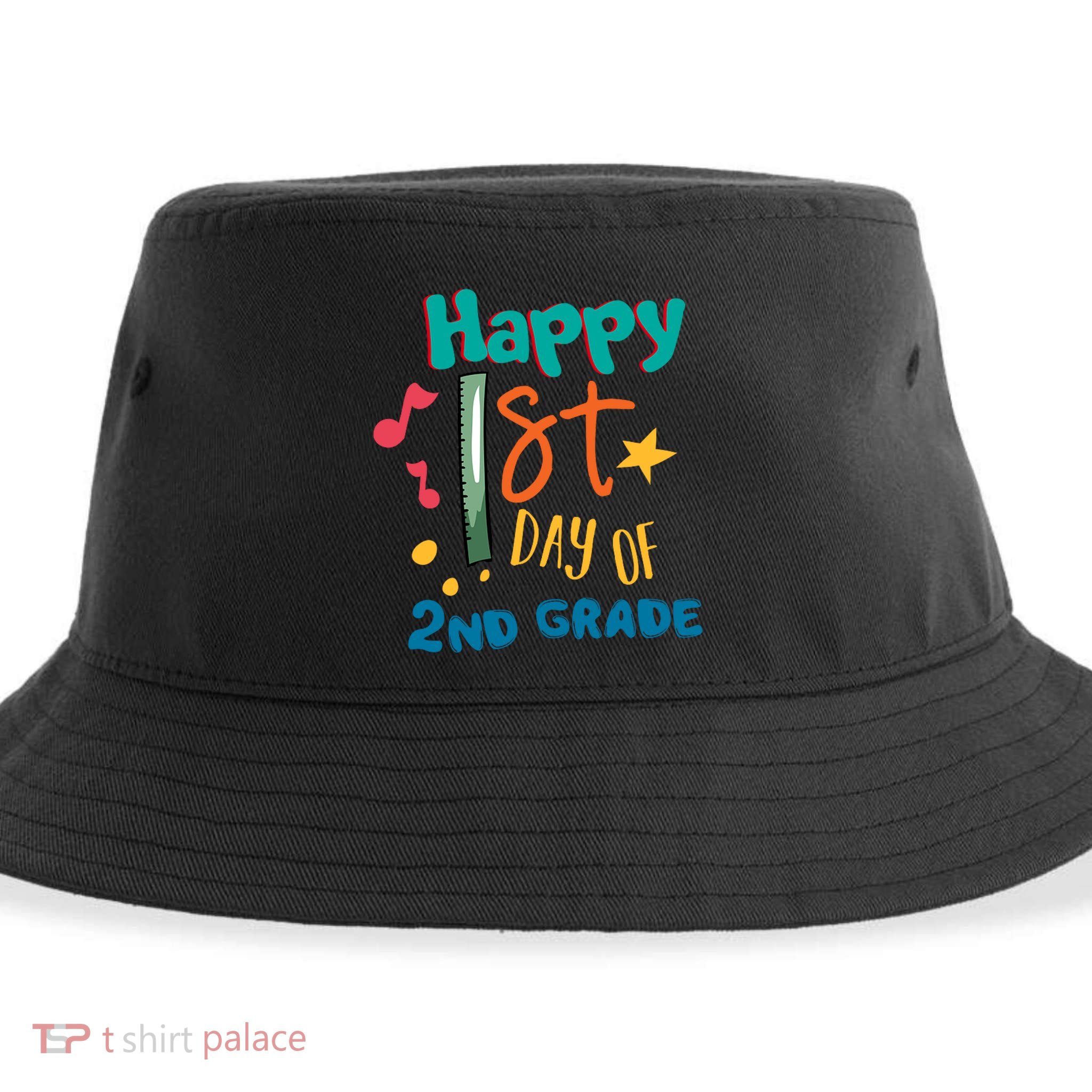 Happy 1st Day Of 2nd Grade Back To School Sustainable Bucket Hat