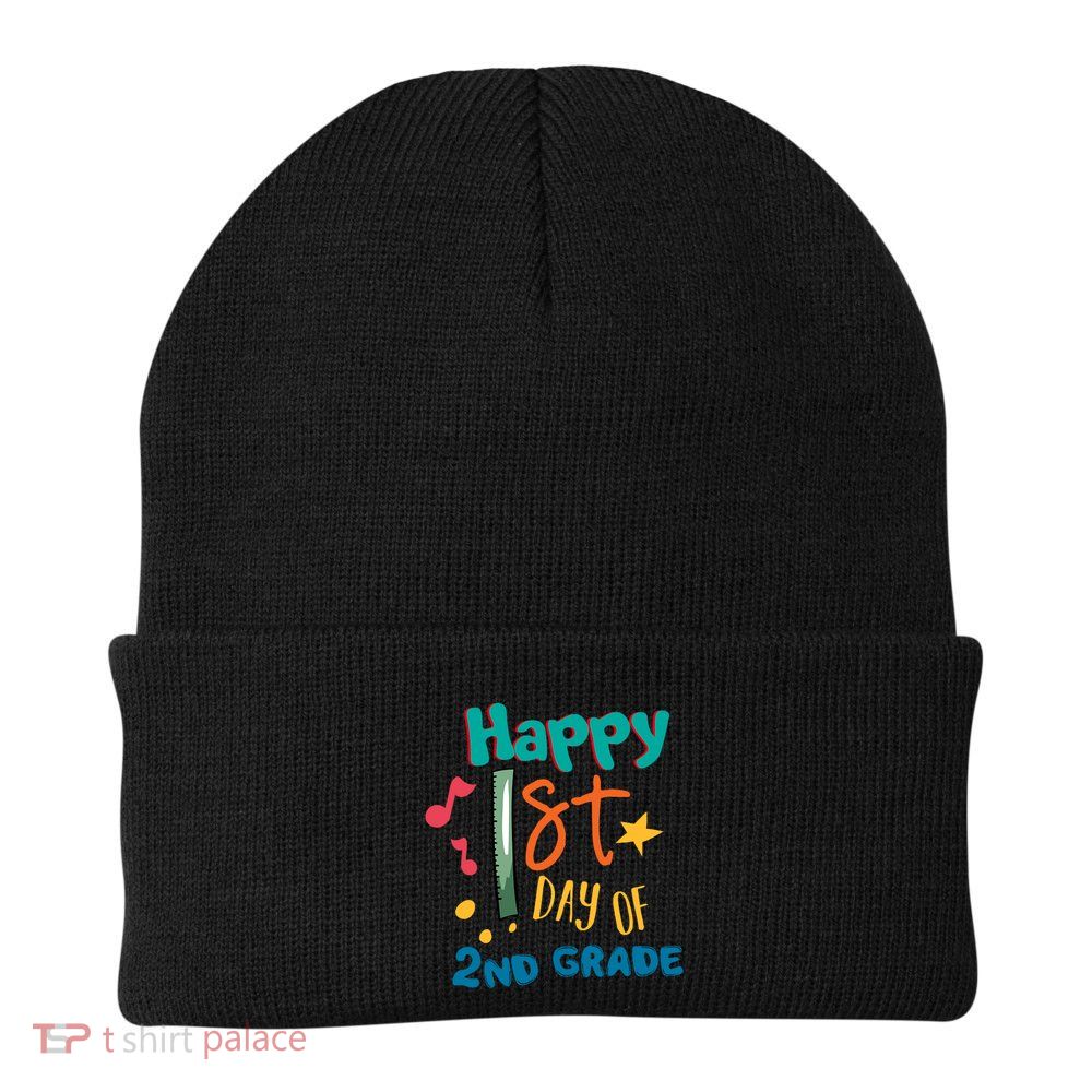 Happy 1st Day Of 2nd Grade Back To School Beanie