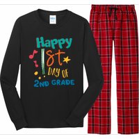 Happy 1st Day Of 2nd Grade Back To School Long Sleeve Pajama Set