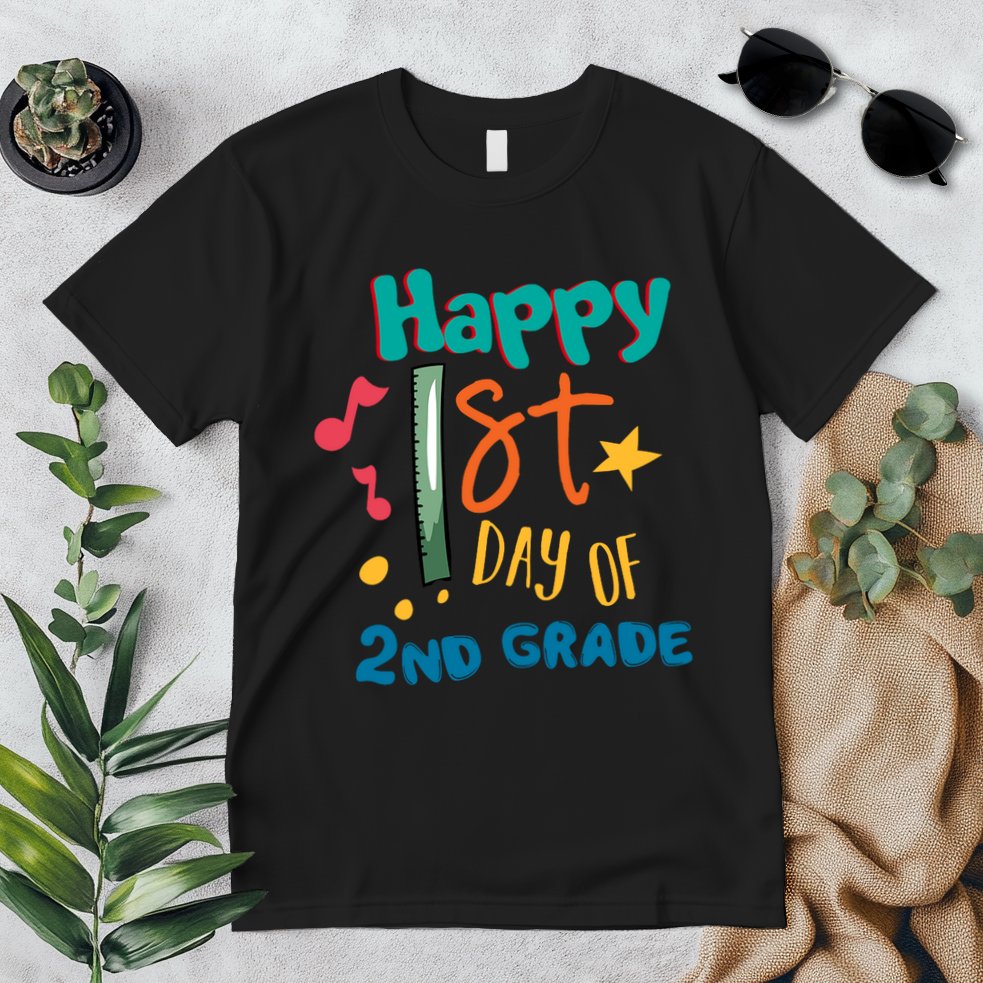 Happy 1st Day Of 2nd Grade Back To School Premium T-Shirt