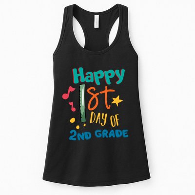 Happy 1st Day Of 2nd Grade Back To School Womens Tank Top