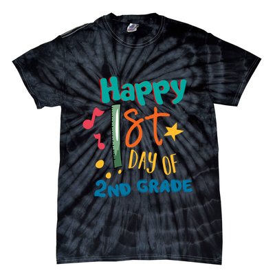 Happy 1st Day Of 2nd Grade Back To School Tie-Dye T-Shirt