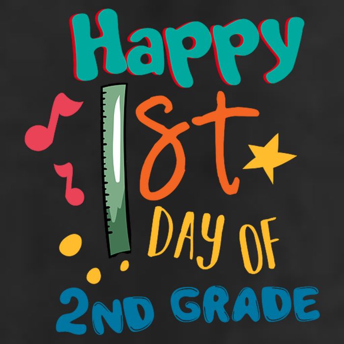 Happy 1st Day Of 2nd Grade Back To School Trucker Hat