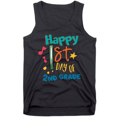 Happy 1st Day Of 2nd Grade Back To School Tank Top