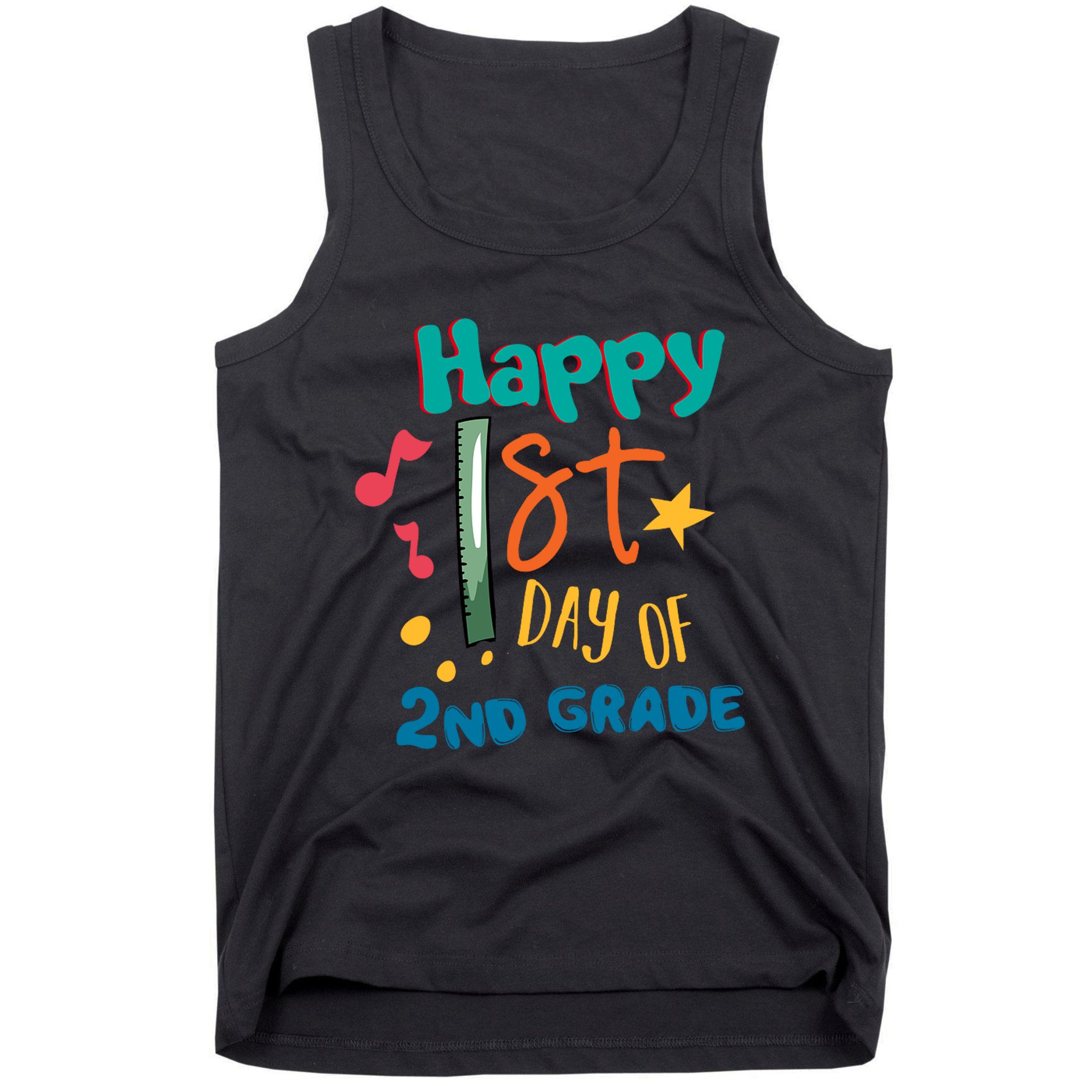 Happy 1st Day Of 2nd Grade Back To School Tank Top