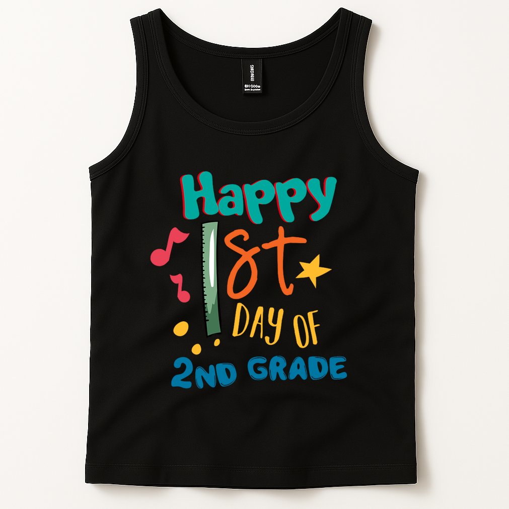 Happy 1st Day Of 2nd Grade Back To School Tank Top