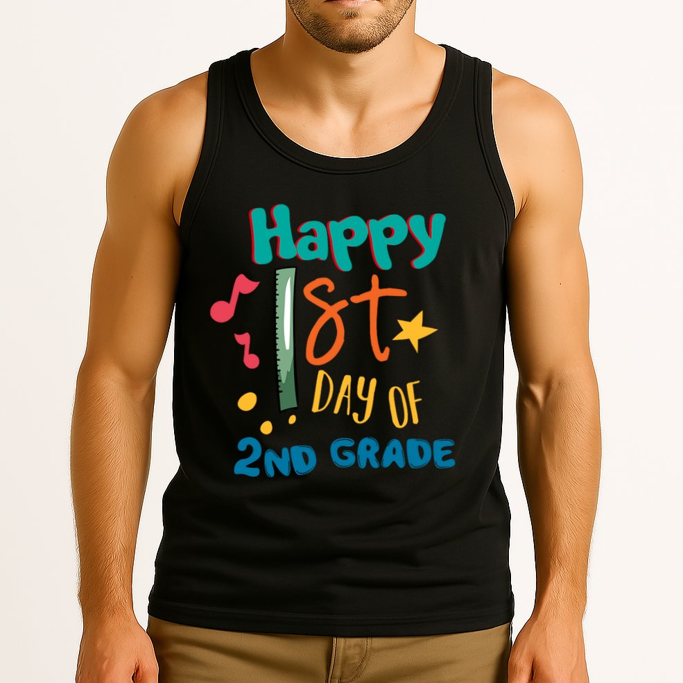 Happy 1st Day Of 2nd Grade Back To School Tank Top