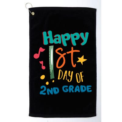 Happy 1st Day Of 2nd Grade Back To School Golf Towel