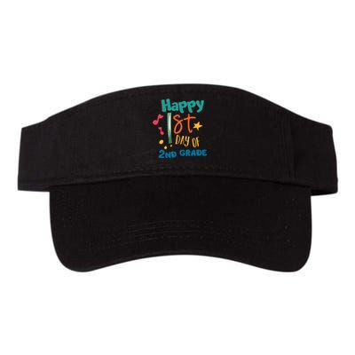 Happy 1st Day Of 2nd Grade Back To School Valucap Bio-Washed Visor