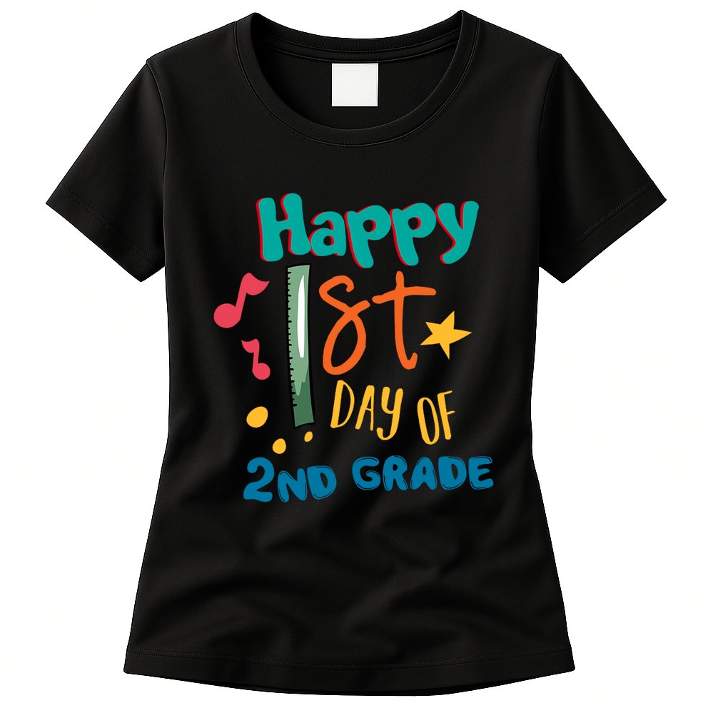 Happy 1st Day Of 2nd Grade Back To School Womens T-Shirt