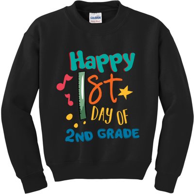 Happy 1st Day Of 2nd Grade Back To School Kids Sweatshirt