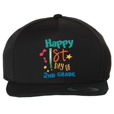 Happy 1st Day Of 2nd Grade Back To School Wool Snapback Cap
