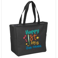 Happy 1st Day Of 2nd Grade Back To School Zip Tote Bag