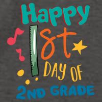 Happy 1st Day Of 2nd Grade Back To School Vector Backpack