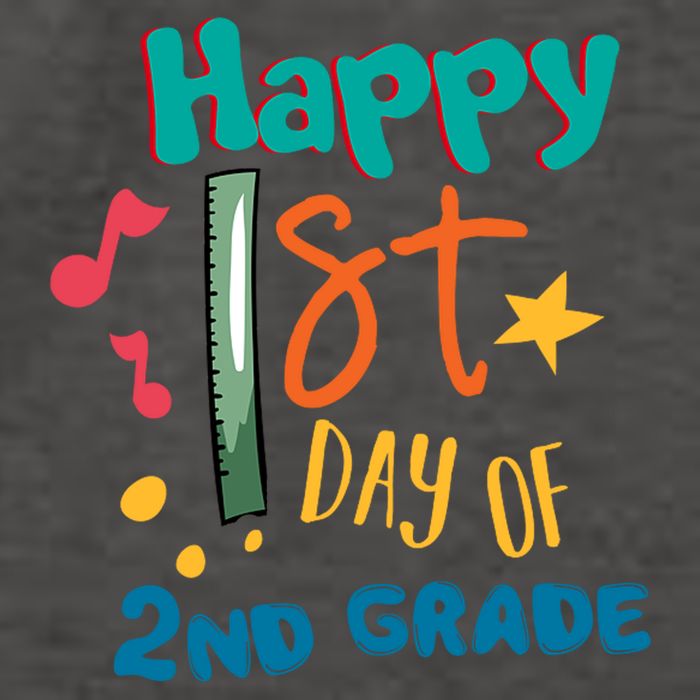 Happy 1st Day Of 2nd Grade Back To School Vector Backpack