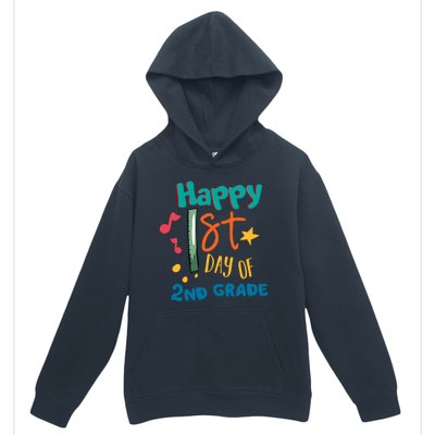 Happy 1st Day Of 2nd Grade Back To School Urban Pullover Hoodie