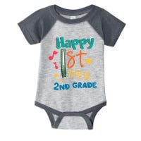 Happy 1st Day Of 2nd Grade Back To School Infant Baby Jersey Bodysuit