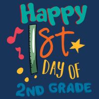 Happy 1st Day Of 2nd Grade Back To School Infant Baby Jersey Bodysuit