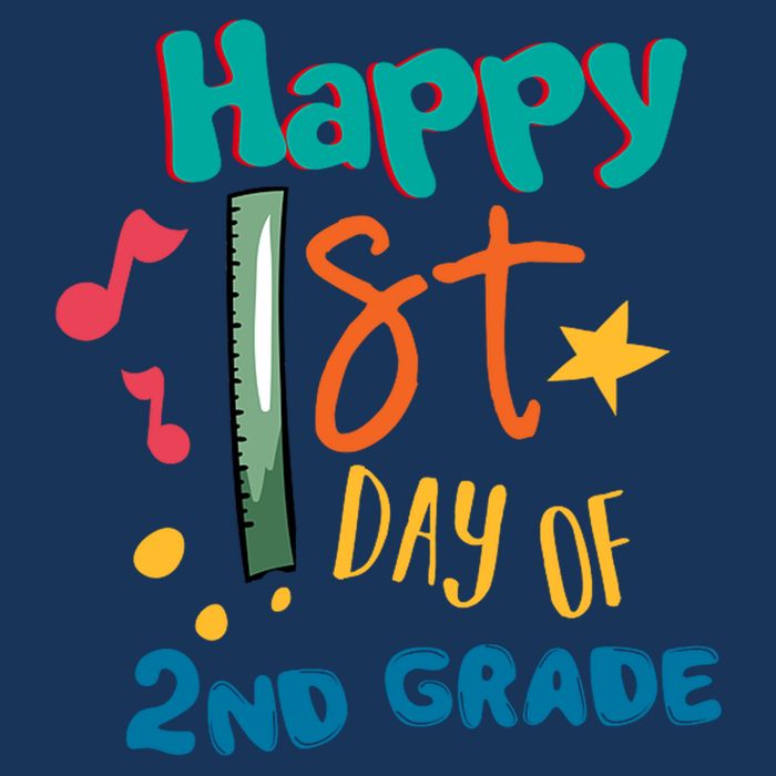 Happy 1st Day Of 2nd Grade Back To School Infant Baby Jersey Bodysuit