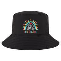 Happy 120th Day of School Rainbow Teacher 120 Day of School Cool Comfort Performance Bucket Hat