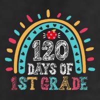 Happy 120th Day of School Rainbow Teacher 120 Day of School Cool Comfort Performance Bucket Hat