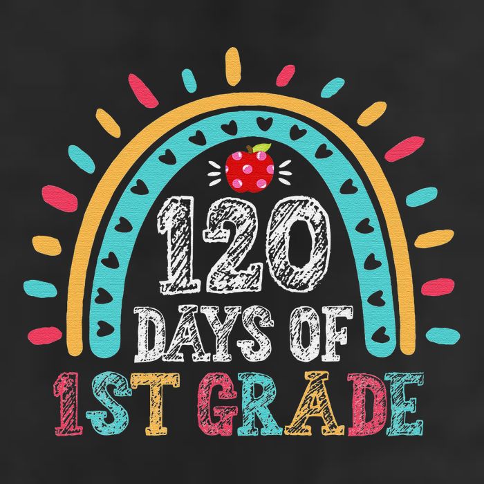 Happy 120th Day of School Rainbow Teacher 120 Day of School Cool Comfort Performance Bucket Hat