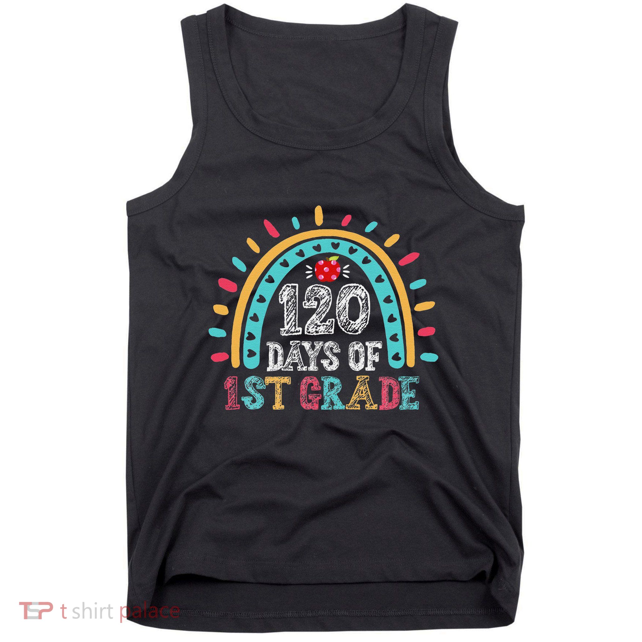 Happy 120th Day of School Rainbow Teacher 120 Day of School Tank Top