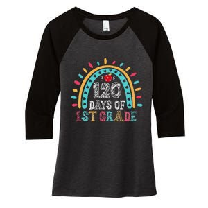 Happy 120th Day of School Rainbow Teacher 120 Day of School Women's Tri-Blend 3/4-Sleeve Raglan Shirt