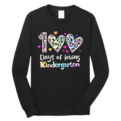 Happy 100th Day Of Kindergarten Teachers 100 Days Long Sleeve Shirt